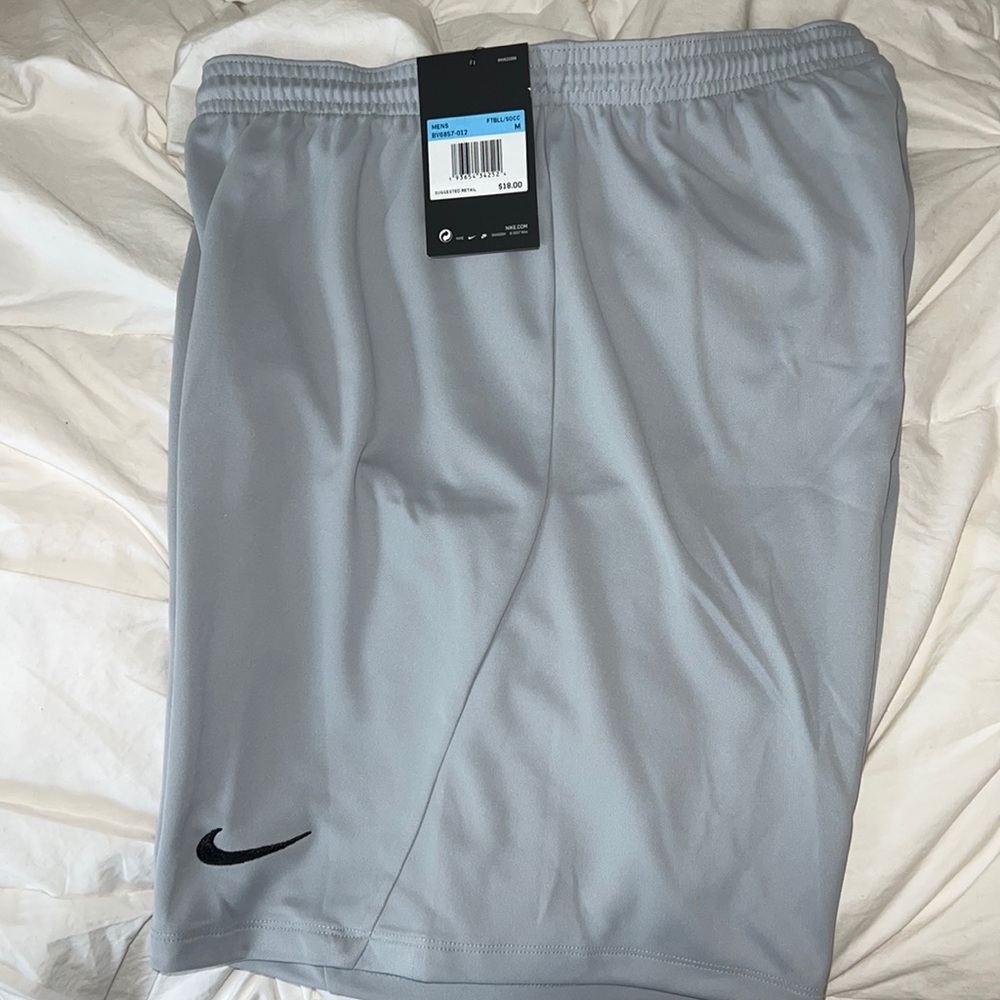 Brand Nike new mens football/soccer shorts in grey
